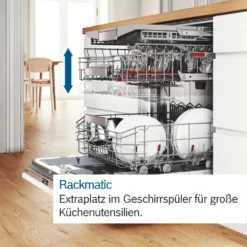 Bosch SMV6ZDX49E Serie 6 Geschirrspüler Vollintegriert / C / 60 Cm / 74 KWh/100 Zyklen / 13 MGD / SuperSilence / EmotionLight / VarioSchublade / Home Connect -Haushaltswaren Store 009282493a0ff284e221f8a5d111bd62