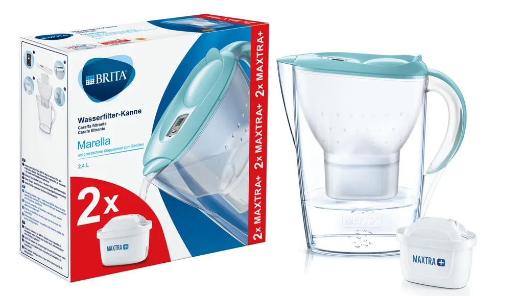 Brita Wasserfilter-Kanne Marella Hellblau Inkl. 2 MAXTRA+ 5 Brita Wasserfilter-Kanne Marella Hellblau Inkl. 2 MAXTRA+ – Bild 3