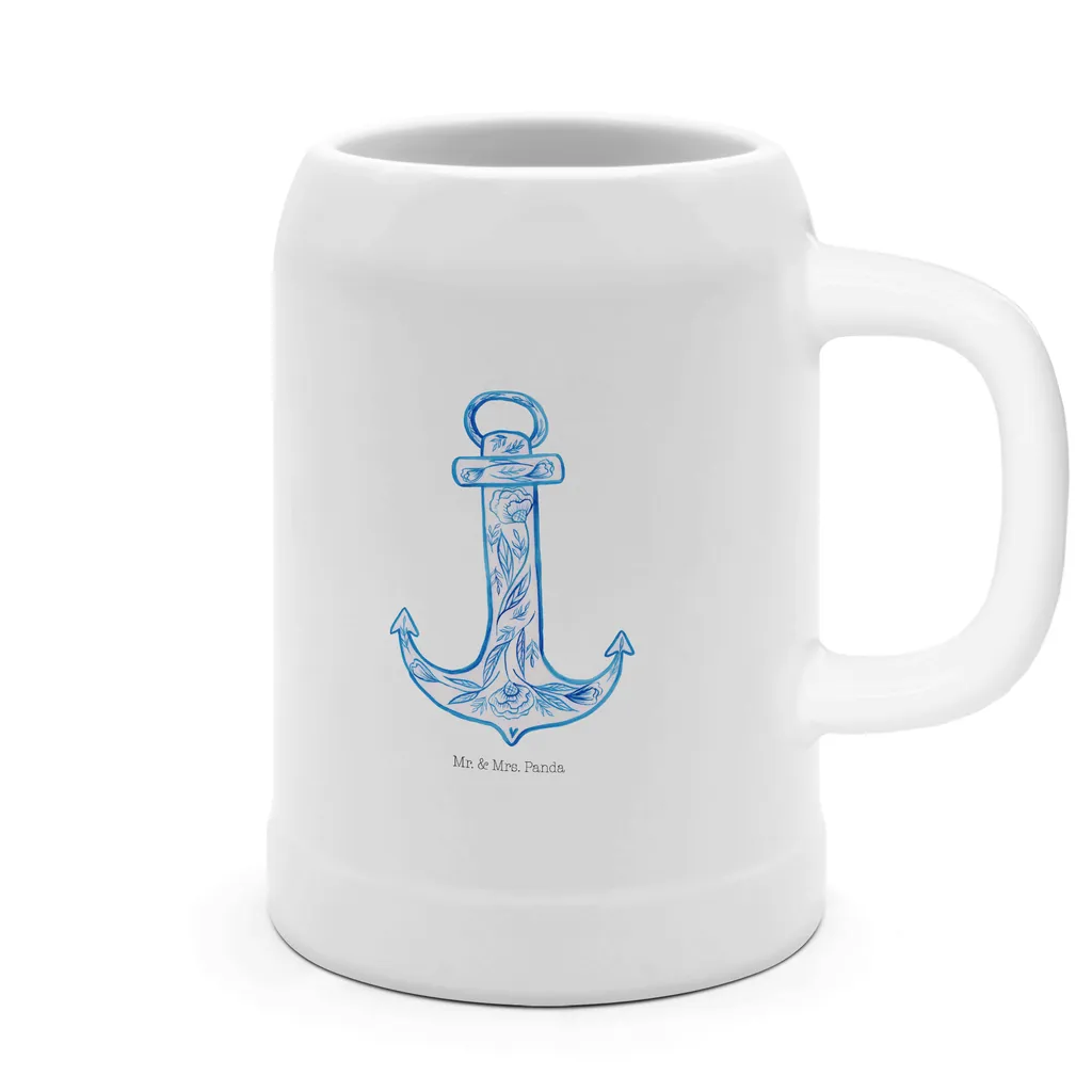 Mr. & Mrs. Panda Bierkrug Anker Blau - Weiß - Geschenk, Tiere, Gute Laune, Bierkrüge, Bierkrug Steingut, Süße Tiermotive, Lustige Sprüche, 5 L, 500ml 3 Mr. & Mrs. Panda Bierkrug Anker Blau - Weiß - Geschenk, Tiere, Gute Laune, Bierkrüge, Bierkrug Steingut, Süße Tiermotive, Lustige Sprüche, 5 L, 500ml