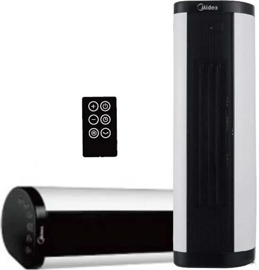 Midea NTH20-17BR Keramik Heizlüfter 2000W Mit Thermostat, Oszillation, 2 Heizstufen, Heizung Mit Ventilator, ECO-Modus, 24H Timer, Integrierter Tragegriff, Horizontales Erhitzen, PTC Heizgerät 4 Midea NTH20-17BR Keramik Heizlüfter 2000W Mit Thermostat, Oszillation, 2 Heizstufen, Heizung Mit Ventilator, ECO-Modus, 24H Timer, Integrierter Tragegriff, Horizontales Erhitzen, PTC Heizgerät – Bild 2