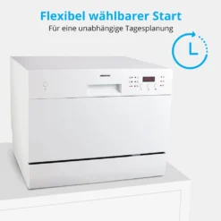 MEDION Tischgeschirrspüler (6 Gedecke Fassungsvermögen, 6 Reinigungsprogramme, ECO Programm, LED Anzeige, 51 DB, MD37210) -Haushaltswaren Store 0409c7d4d6f95651530eb5d927a0f39b