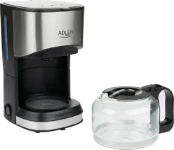 Adler AD-4407 Tropfkaffeemaschine 8 Tassen, Edelstahl, BPA-frei, 550 W, 550 W, 0,7 Liter, Schwarz Und Grau -Haushaltswaren Store 0413eb5ff142f9e5242f2e22d53457da