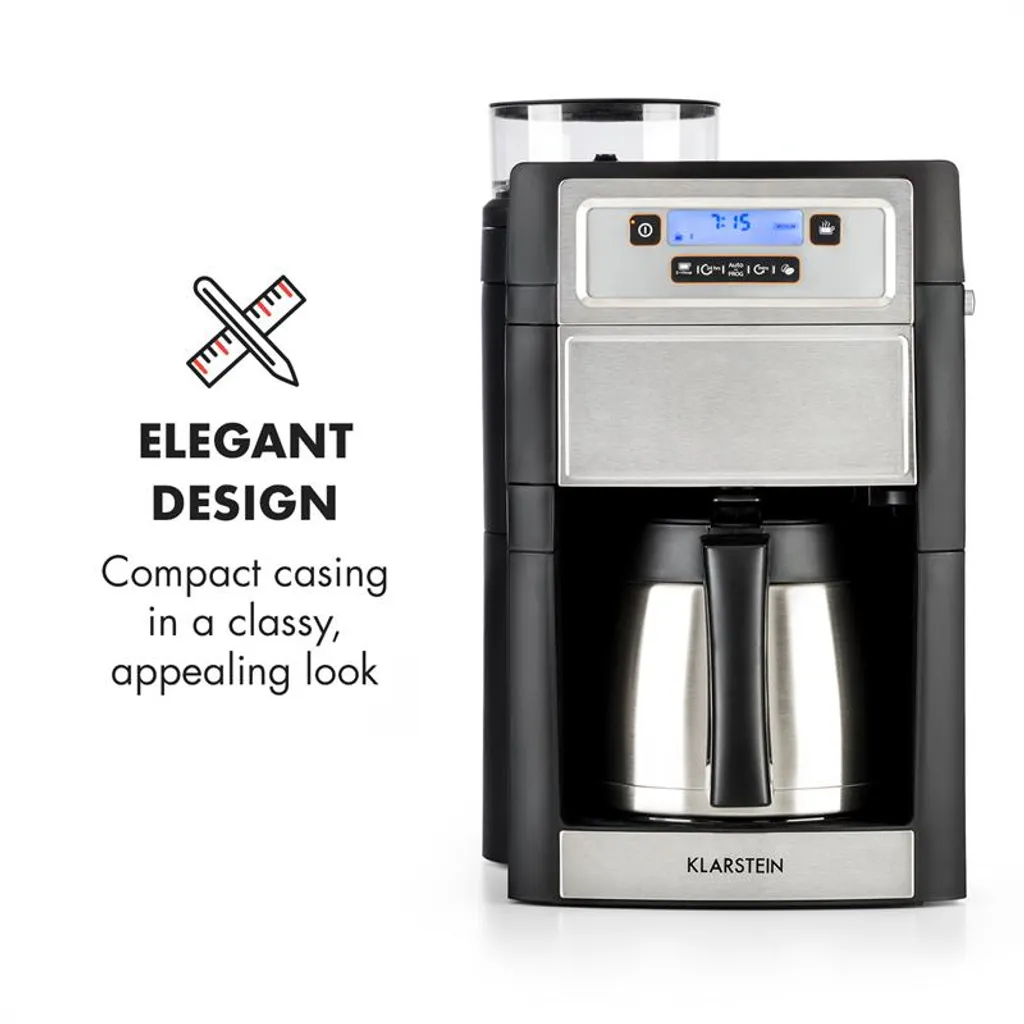 Aromatica II Thermo Kaffeemaschine, Mahlwerk, 1,25 L, Silber 5 Aromatica II Thermo Kaffeemaschine, Mahlwerk, 1,25 L, Silber – Bild 3