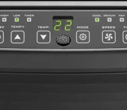 Clatronic Klimagerät CL 3672 Mit LED-Display - Farbe: Anthrazit/Silber - Funktionen: Kühlen, Entfeuchten, Gebläse - 880 W - Inkl. 1,5 M Abluftschlauch + Fensterabluft-Kit + Infrarot-Fernbedienung; 263 808 -Haushaltswaren Store 04591f2c785586071a080515ec5e0e9e