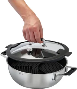 Rösle Schmorpfanne/Dampfgarer Mit Deckel Ø 28cm Silence Pro -Haushaltswaren Store 053ac8d1849d4f6415eda2dd9e85f643