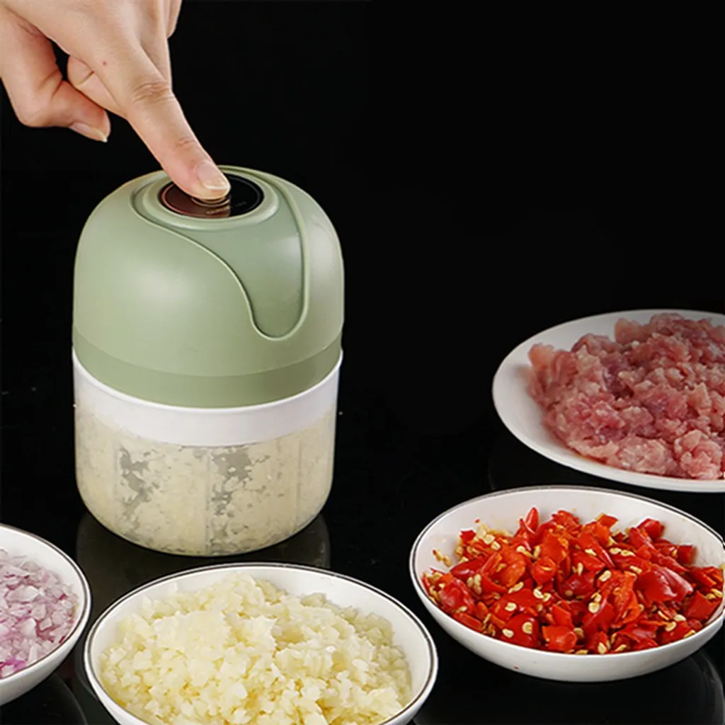 100ml Elektrische KnoblauchpresseEdelstahl Knoblauch-Artefakt, Knoblauchschneider, Knoblauchpresse Grün 3 100ml Elektrische KnoblauchpresseEdelstahl Knoblauch-Artefakt, Knoblauchschneider, Knoblauchpresse Grün