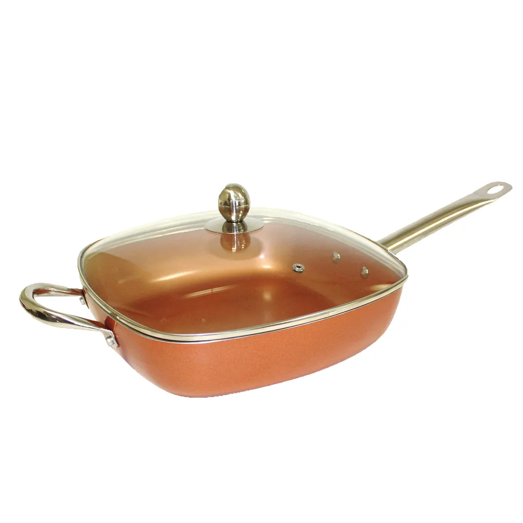 Starlyf® Square Pan 28cm Quadratische Pfanne Kupfer-Pan Antihaft-Quadrat-Pfanne Aus Der TV Werbung 3 Starlyf® Square Pan 28cm Quadratische Pfanne Kupfer-Pan Antihaft-Quadrat-Pfanne Aus Der TV Werbung