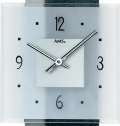 AMS Quarz-Wanduhr, Quarzwerk, 22x36x5cm, 9245 -Haushaltswaren Store 064cd5652f48785b7f636fa1ad654b6d