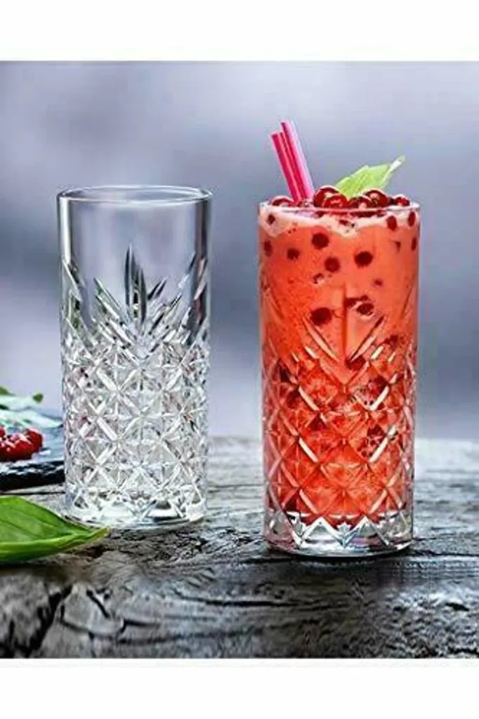 Pasabahce Timeless 520205 Longdrink Glas Wassergläser Kristall Design 4´er Set Transparent 365 Ml 5 Pasabahce Timeless 520205 Longdrink Glas Wassergläser Kristall Design 4´er Set Transparent 365 Ml – Bild 3