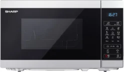 SHARP Mikrowelle Mit Grillfunktion 1000 Watt 20 Liter 11 Leistungsstufen YC-MG02ES -Haushaltswaren Store 0765df04edd66a28308a65a3af5558d6