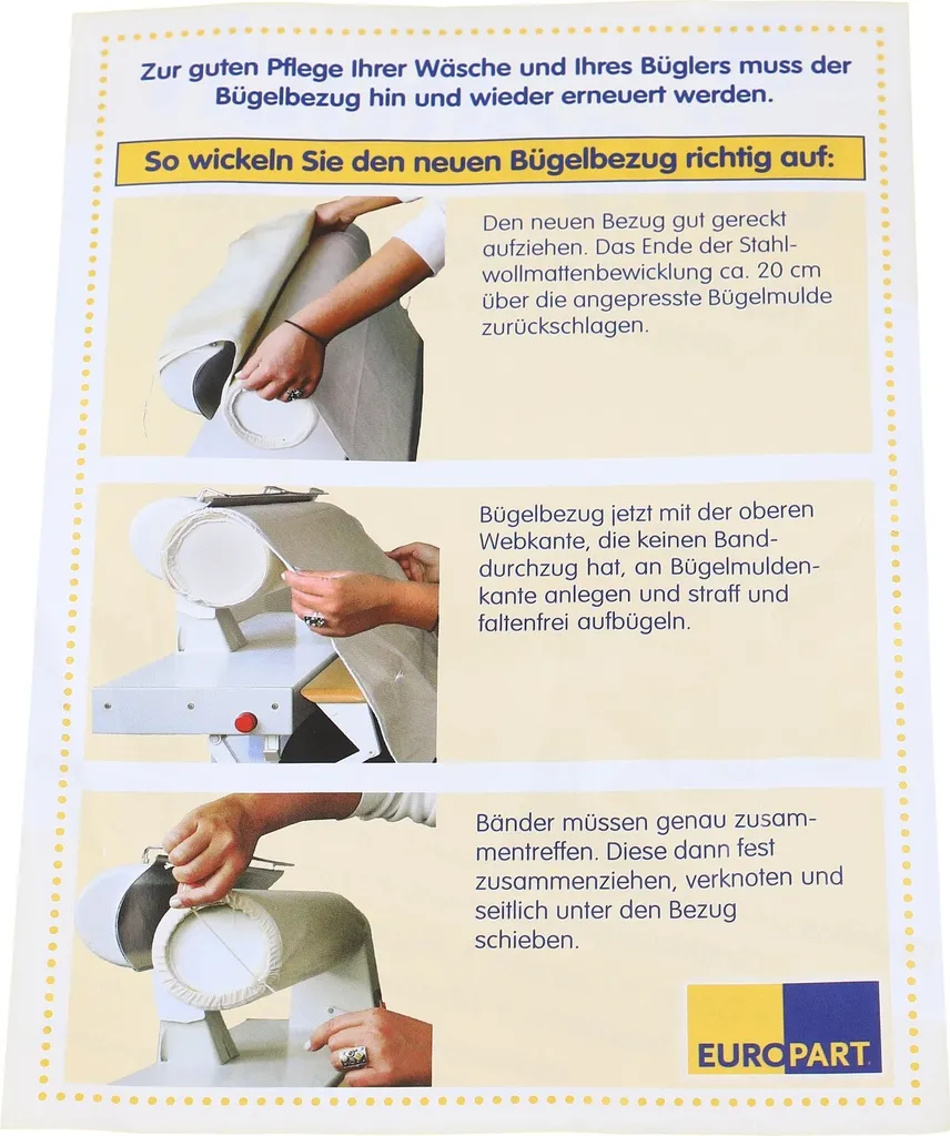 Bügeltuch Universal Bügelautomat 85cm Baumwolle AEG Electrolux 8996470168700 Miele1566620 Bosch Siemens 00450183 12 Bügeltuch Universal Bügelautomat 85cm Baumwolle AEG Electrolux 8996470168700 Miele1566620 Bosch Siemens 00450183 – Bild 10