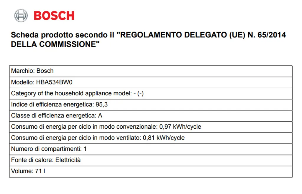 Bosch HBA534BW0 Einbaubackofen, Weiß 5 Bosch HBA534BW0 Einbaubackofen, Weiß – Bild 3