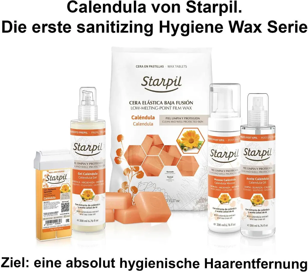 Starpil Filmwax Calendula Sanitizer Linie, 1 Kg Blöcke 6 Starpil Filmwax Calendula Sanitizer Linie, 1 Kg Blöcke – Bild 4