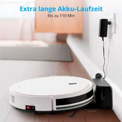 MEDION Staubsaugerroboter Mit Ladestation E40 (Staubsaugerroboter Für Hartböden, Fliesen, Laminat, Optimiert Für Tierhaare, Direkte Absaugung, Automatische Rückkehr Zur Ladestation) -Haushaltswaren Store 09486376b0bf86a756fd4f9eb274541c