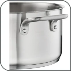 Tefal Virtuoso Topfset, 7-Teilig, Edelstahl - 7-Teiliges Set Aus 1x Stielkasserolle 16cm, 3x Kochtöpfen 16/20/24cm + 3x Deckel -Haushaltswaren Store 0984ed78f83ca15f49050bf5c15b097b