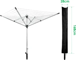 Wolketon Waeschespinne Schutzhuelle Abdeckung Wasserdicht Reissfest 168x28cm Waeschespinne -Haushaltswaren Store 09bdc3ed9cbe9ebb2277cab2f817ce11 2