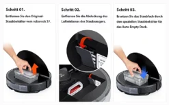 Roborock Auto Empty Dock For S7 ,S7 MaxV, Smart Bin Detection, HEPA Air Filter, Electrode Cleaning Brush (Schwarz) -Haushaltswaren Store 0a598f08ad1a1d3bd434be7652777f8c