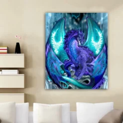 5D DIY Diamond Painting Full Diamant Kreuzstich Stickerei Malerei Blau Drachen Bilder Deko 30x40cm -Haushaltswaren Store 0ab30881ee0355c7e7d6a02cf7081d28