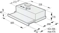Gorenje - TH62E3X - Dunstabzugshaube - 60 Cm 11 Gorenje - TH62E3X - Dunstabzugshaube - 60 Cm -Haushaltswaren Store 0b1924dba2c9e318b7e532a24e7306e2