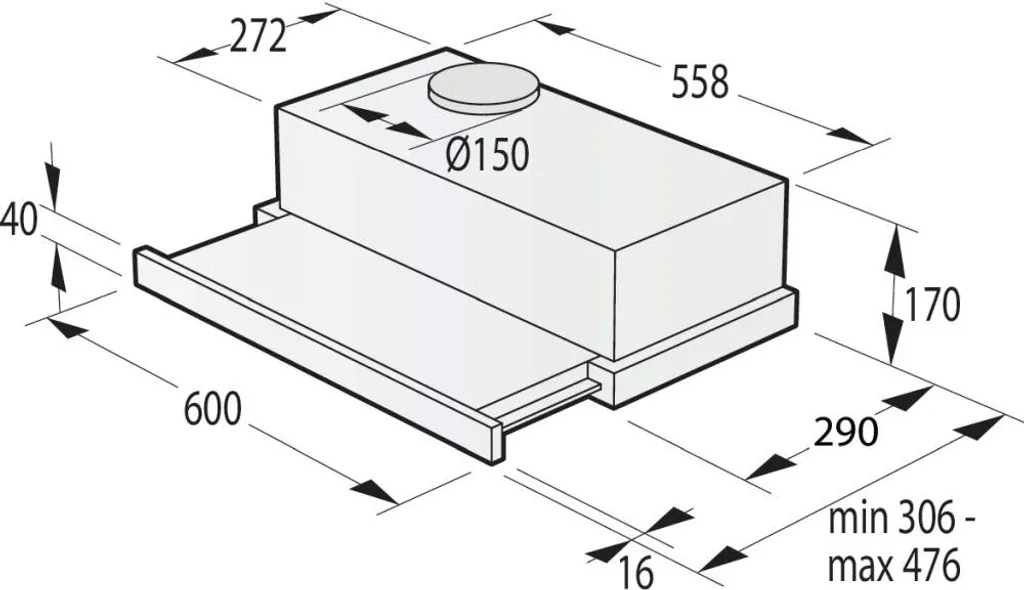 Gorenje - TH62E3X - Dunstabzugshaube - 60 Cm 6 Gorenje - TH62E3X - Dunstabzugshaube - 60 Cm – Bild 4