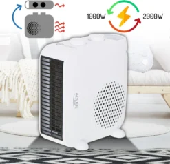Adler Heizlüfter 3 Stufen Kalt/1000/2000 Watt Liegend Und Stehend Verwendbar Schwarz Thermostat -Haushaltswaren Store 0b63dde5da05f1e694980da29963708e