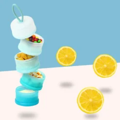 2 Stück Milch Pulver Spender 4 Schicht Tragbare Milchpulver Portionierer Baby Gestapelt Milchkasten Vorratsdosen -Haushaltswaren Store 0b9cc337a4adfb8ac49a13b6a5c6b3ed