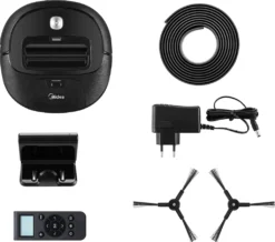 Midea Saugroboter M3S VCR20B, Saugleistung 2000 Pa, 3 Saugmodi / Saugroboter Mit Ladestation & V-förmigem Borstenmuster / 90-120 Min Laufzeit, Ideal Für Tierhaare, Teppiche Und Hartböden, Schwarz -Haushaltswaren Store 0c131307ca6aa8978ea347175d3fe2fc