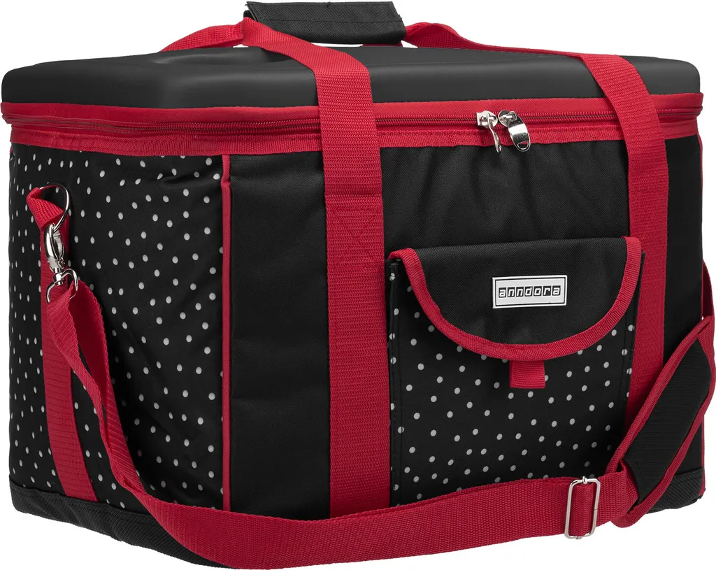 Riesige Kühltasche Picknicktasche XL Schwarz Weiß - Snövit - Schwarz 3 Riesige Kühltasche Picknicktasche XL Schwarz Weiß - Snövit - Schwarz