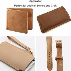 14 Stück Leder Werkzeug Set - Leder Handwerk Handnähen Werkzeuge Mit Nadeln, Gewinde, Maßband, Bohrer Für Leder Leinwand Nähen -Haushaltswaren Store 0c4b681862b190c35bb74981940c497d