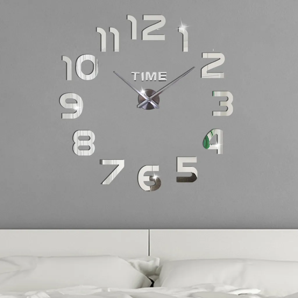 3D Wanduhren Wanduhr Groß Uhr Mute Decor Wandtattoo Modern Deko Geschenk Home Office Büro DIY Wohnwand Wohnzimmer Wand Decoration Design Schwarz Retoo 8 3D Wanduhren Wanduhr Groß Uhr Mute Decor Wandtattoo Modern Deko Geschenk Home Office Büro DIY Wohnwand Wohnzimmer Wand Decoration Design Schwarz Retoo – Bild 6