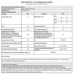 Sharp - QW-I23F47EB-DE - Stand-Geschirrspüler - 60 Cm -Haushaltswaren Store 0c912712b48a561d12d6902d9108fdfc