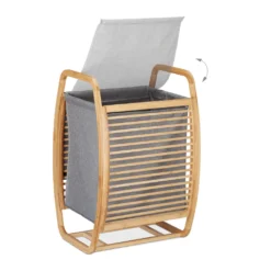Relaxdays Bambus Wäschekorb Mit Deckel -Haushaltswaren Store 0c999b739c22f96cea37e886c80a93da