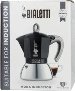 Bialetti MOKA 4TZ Induction Nera -Haushaltswaren Store 0ca86e11a34fb4bc647c35fc3b3d9daa