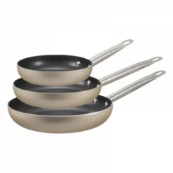 Pfannen-Set Bergner Edelstahl Aluminium Geschmiedetes Aluminium Champagne 3 Teilig -Haushaltswaren Store 0cc58cc556c1cbf7fca2aaebd324f50f