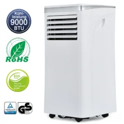 Merax 3in1 Mobile Klimagerät 9000 BTU Klimaanlage Mit Entfeuchtung, Fernbedienung Und Abluftschlauch, Klimaanlage Für Räume Bis 100 M³, Ventilationsfunktion Und 24h-Timer, 1003W[EEK A] -Haushaltswaren Store 0cd6820d29164378f8d19d7bf2ac7617