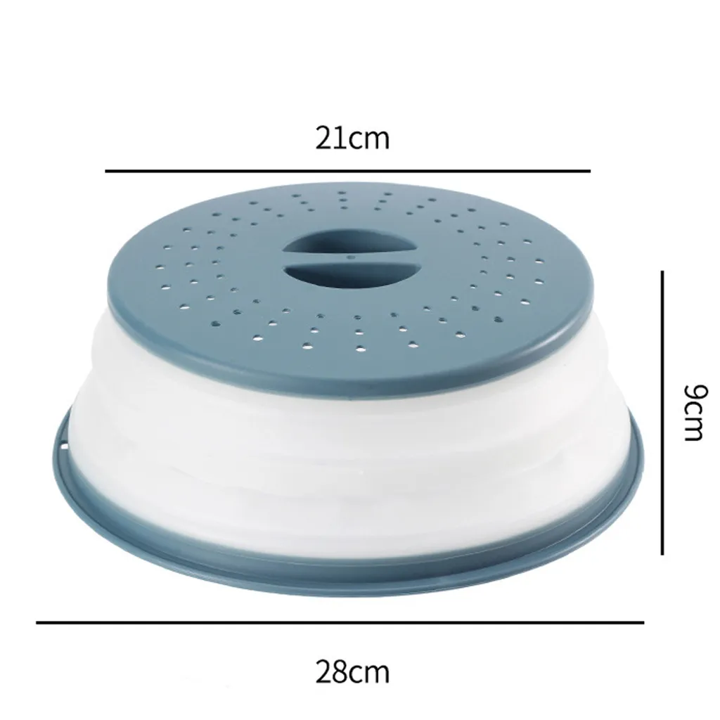 Faltbare Mikrowellen-Abdeckplatte Für Lebensmittel, Belüftet, Faltbar, Spritzwassergeschützt, Mikrowellen-Spritzschutz, BPA-freies Silikon & Kunststoff Und Spülmaschinenfest ,Ink-blue Colour 8 Faltbare Mikrowellen-Abdeckplatte Für Lebensmittel, Belüftet, Faltbar, Spritzwassergeschützt, Mikrowellen-Spritzschutz, BPA-freies Silikon & Kunststoff Und Spülmaschinenfest ,Ink-blue Colour – Bild 6