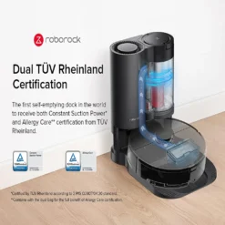 Roborock Auto Empty Dock For S7 ,S7 MaxV, Smart Bin Detection, HEPA Air Filter, Electrode Cleaning Brush (Schwarz) -Haushaltswaren Store 0d3d614428abb5047ca55bc68fd5f928