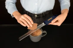 Deiss PRO Käsereibe - Parmesankäse, Zitrone, Ingwer, Knoblauch, Muskatnuss, Schokolade, Gemüse, Früchte - Rasiermesserscharfe, Edelstahlklinge, Breit, Spülmaschinenfest Zester -Haushaltswaren Store 0dd91c76ccbc44e31755bad0200fe286