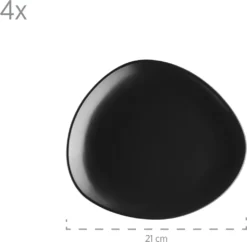 Mäser 931730 Kombiservice Glendale Für 4 Personen, Steinzeug, Schwarz (1 Set, 16-teilig) -Haushaltswaren Store 0f15d321ba6a8286f1d5aab9f421265c