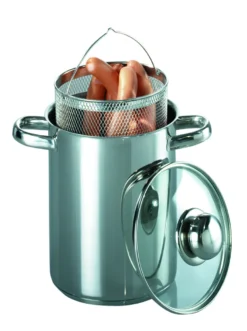 GSW Spargel- Und Spaghettitopf 16 Cm Mit Glasdeckel, 643160, Edelstahl Rostfrei, Ca. 4,2 L -Haushaltswaren Store 0f27d17e01676d0db7409375409da8e7