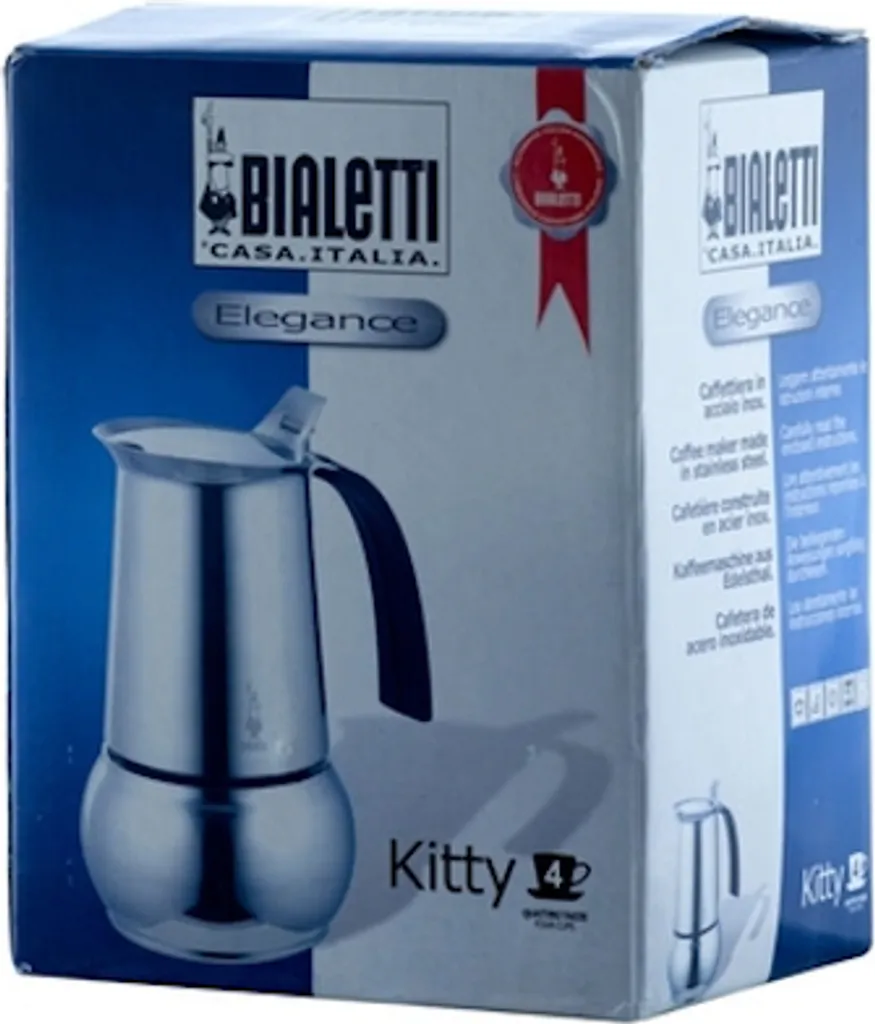 Bialetti Kitty 0,23 L Schwarz, Edelstahl - Italienische Kaffeemaschinen (0,23 L, Schwarz, Edelstahl, 4 Tassen, Edelstahl, Kitty, 1 Stück(e)) 10 Bialetti Kitty 0,23 L Schwarz, Edelstahl - Italienische Kaffeemaschinen (0,23 L, Schwarz, Edelstahl, 4 Tassen, Edelstahl, Kitty, 1 Stück(e)) – Bild 8