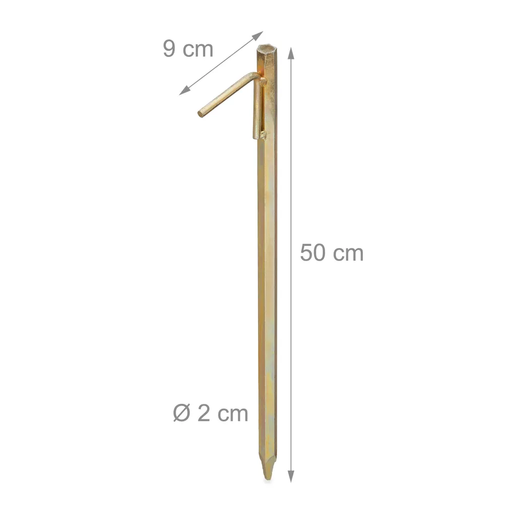 Relaxdays XXL Bodenanker 50cm 4er Set 6 Relaxdays XXL Bodenanker 50cm 4er Set – Bild 4