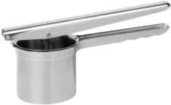 Fackelmann Spätzlepresse, Kartoffelpresse Aus Edelstahl, Eispresse Inkl. 2 Einsätze (Farbe: Silber), Menge: 1 Stück -Haushaltswaren Store 0ffa42b6fe33fa31c67c149b20c36f20