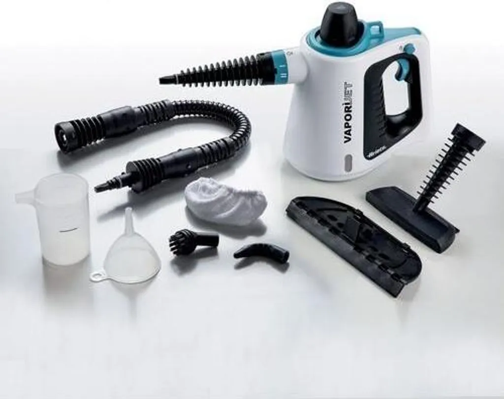 Ariete 4137, Tragbarer Dampfreiniger, 0,25 L, Schwarz, Türkis, Weiß, Tasten, Flexibel, 3 M 4 Ariete 4137, Tragbarer Dampfreiniger, 0,25 L, Schwarz, Türkis, Weiß, Tasten, Flexibel, 3 M – Bild 2