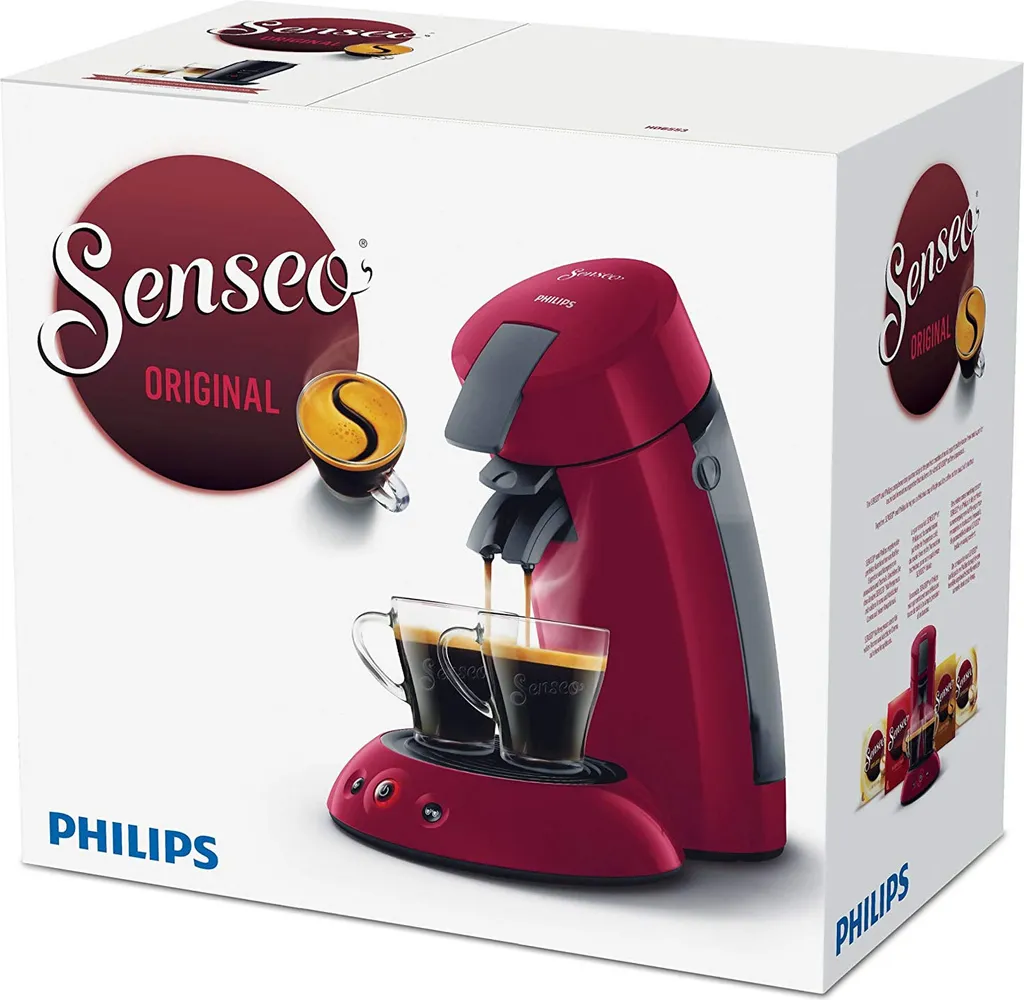 Philips Senseo Kaffeepadmaschine HD 6553/80 Original, Farbe Rot 5 Philips Senseo Kaffeepadmaschine HD 6553/80 Original, Farbe Rot – Bild 3
