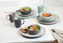 Ritzenhoff & Breker JASPER Kaffeeservice 12-tlg., Geschirrset, Service, Rund, Steinzeug, Grau, 407648 -Haushaltswaren Store 10edd39e783f01c8a85b3c560eb75ac1