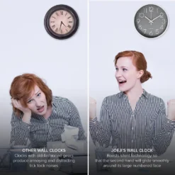 JOEJI’S KITCHEN Wanduhr »Joejis Schöne Wanduhr Ohne Tickgeräusche Wanduhr Groß Wanduhr Modern Wanduhr Vintage Wanduhr Stylische Küchenuhr Wand Uhr Küche -Haushaltswaren Store 112f2b1ceed1492e4fa58fa6c256ce62