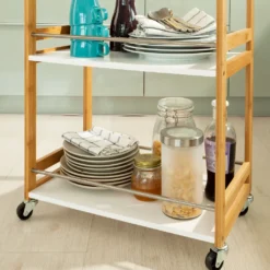 SoBuy Küchenwagen,Servierwagen,Badrollwagen,Küchenregal FKW32-WN -Haushaltswaren Store 11c5b4ed80a91885cb222a5b42874e13