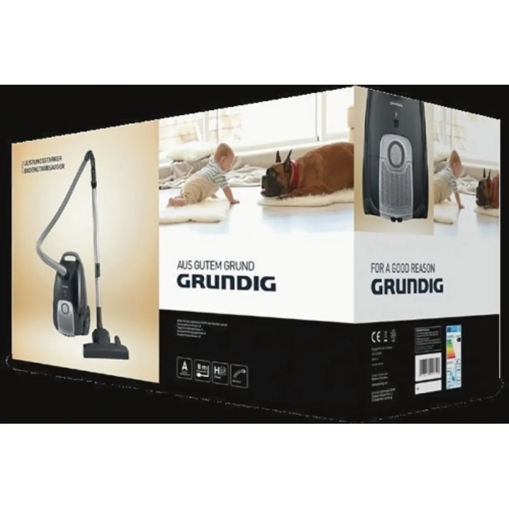 Grundig VCC 4750 A Staubsauger - Schwarz / Silber 6 Grundig VCC 4750 A Staubsauger - Schwarz / Silber – Bild 4