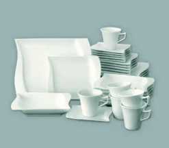 Kombiservice 30-tlg. Harmony, Eckig Mit Geschwungener Kante -Haushaltswaren Store 122882277090a976264d35cef376205f